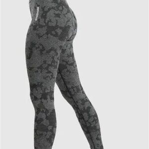 Gymshark Camo Seamless Leggings - Black